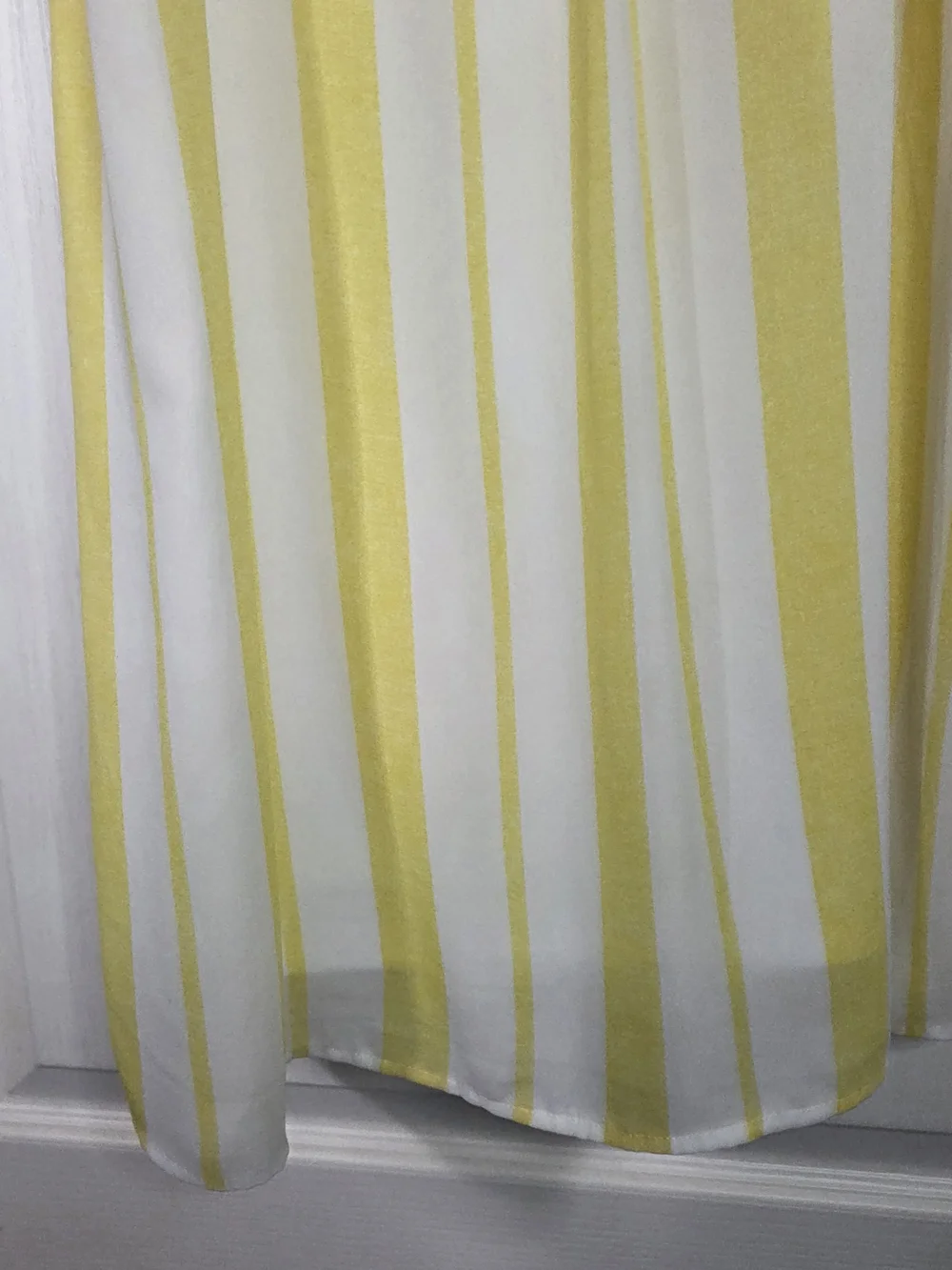 Maurices Summer Sundress - Yellow and White Striped Tie Front Size Medium